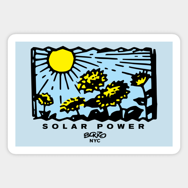 Solar Power 2 Magnet by BonzoTee